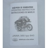 NÁVOD K OBSLUZE - TYP JAWA 350/640 (ČESKÝ JAZYK)